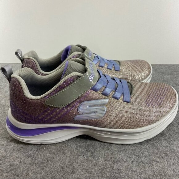 Skechers Kids Girls' Double Dreams Sparkle Active Sneaker Running Shoe Size 5 - Picture 4 of 12